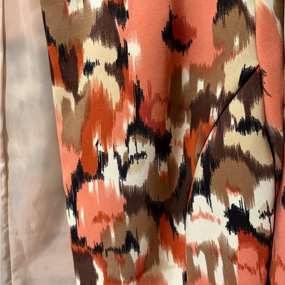 Dressbarn Open front Women's Abstract print Jacket 3/4 cuffed sleeves size L - Picture 3 of 10